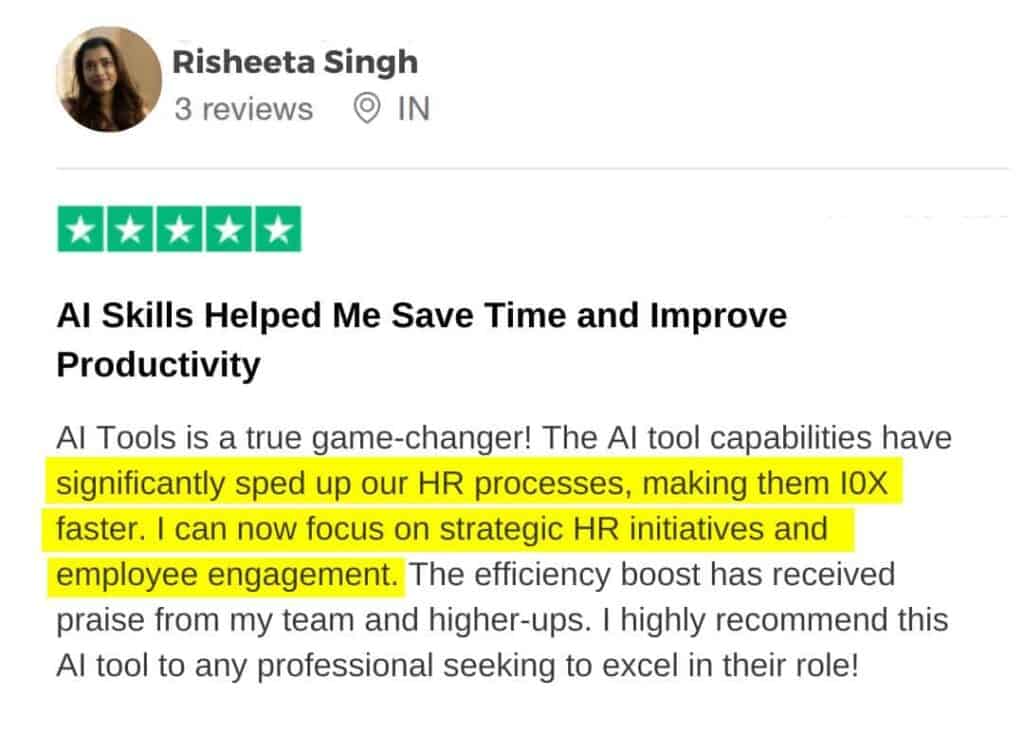 Risheeta Singh SkillNation Testimonial